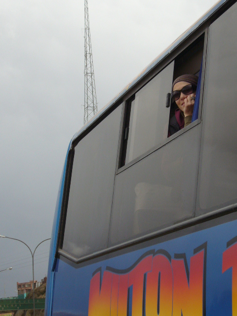 The bus from Isla Del Sol to La Paz